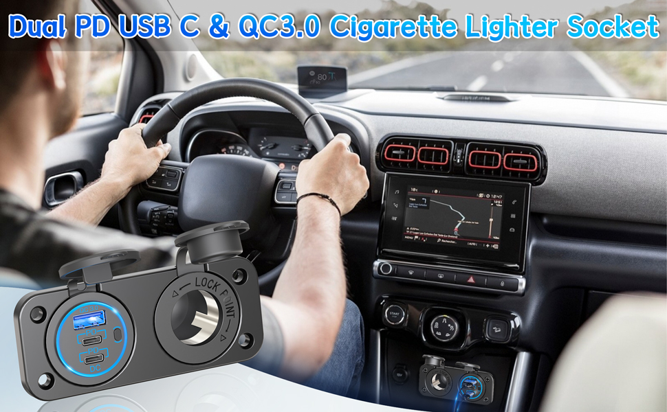 12V Cigarette Lighter Socket