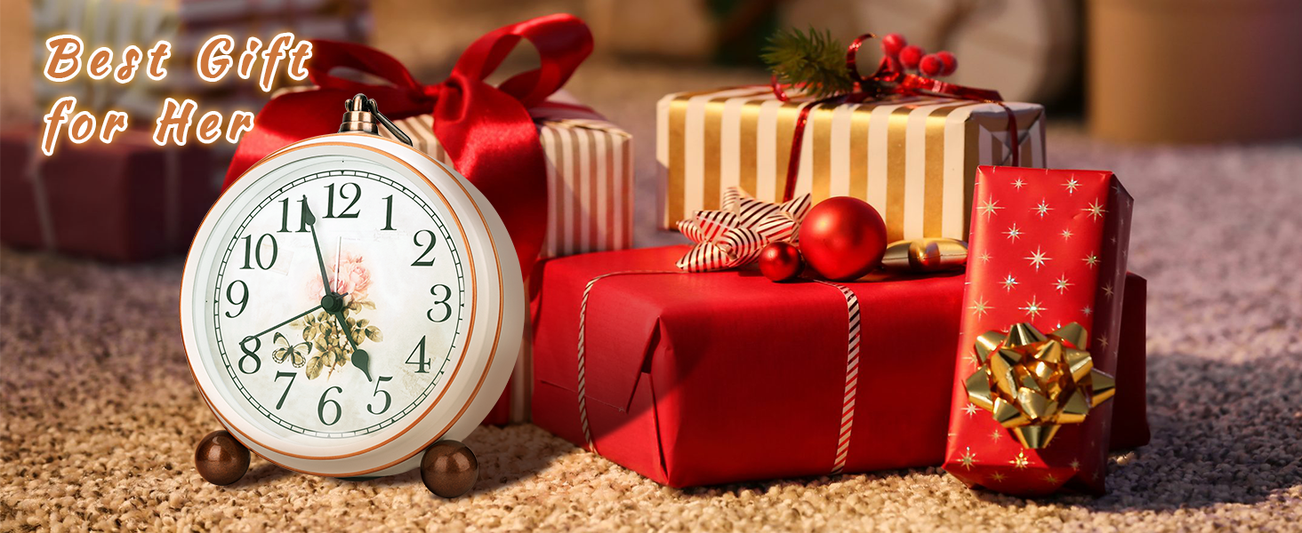 table clocks for living room decor, vintage clock, small clocks battery operated