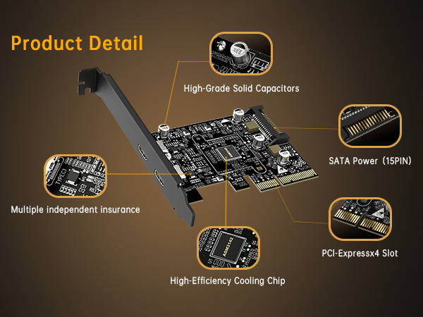 pcie sata expansion card Product Detail