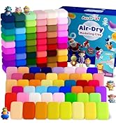 Air Dry Clay 102 Colors, Modeling Clay for Kids, Model Magic Clay, DIY Molding Clay Kit with Scul...
