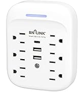 BN-LINK Surge Protector USB Wall Charger, 6 Outlet Extender with 3 USB Ports(USB C), Surge Protec...