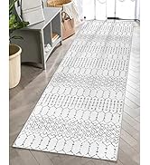 Lahome Moroccan Small Runner Rug - 2x5 Rug Runner Non-Slip Washable Laundry Room Rugs Throw Light...