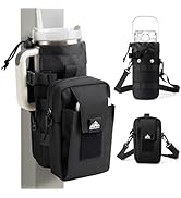 Nefeeko Magnetic Gym Bag, Water Bottle Holder with Phone Pouch, Adjustable Sling Strap, Detachabl...