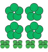 YEAHACLUB 20 PCS Foldable Flying Disc Fans with Bags, 9.8'' DIY Handheld Fabric Folding Fan, Blac...