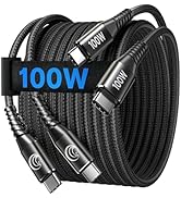 USB C Cable [6ft 2Pack] 100W USBC to USBC Cable Fast Charging Cable Braided PD 5A C to C Charger ...