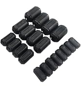Clip-on Ferrite Choke Core 20 Pcs - Ferrite Bead RFI EMI Noise Suppressor | Nickel Zinc Cable Cli...