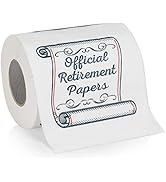 Retirement Papers Toilet Paper - Funny Retirement Gift - For Retired Men, Women, Coworkers, Emplo...