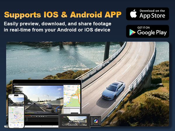 3 channel dash car camera