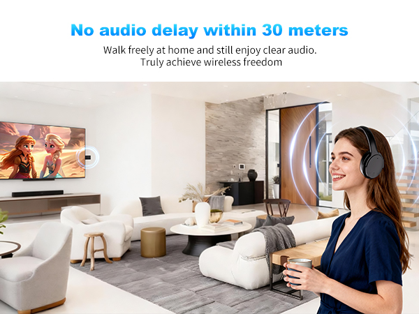 Skyaudio Wireless Headphones for TV Watching