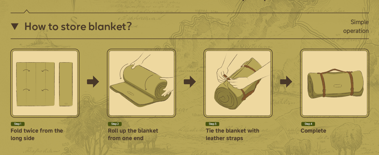 How to store blanket