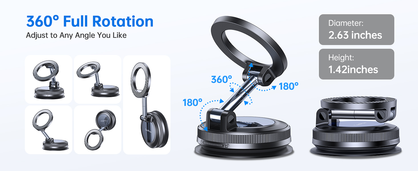 vacuum phone holder magnet