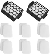 Funmit 2 HEPA Filter + 6 Foam &amp; Felt Filter Kit Replacement for Shark Navigator Zero-M Self-Clean...