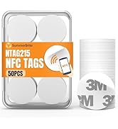 NFC Tags NTAG215 Blank NFC Cards Stickers Rewritable Programmable 215 Chip Coins with Adhesive Back