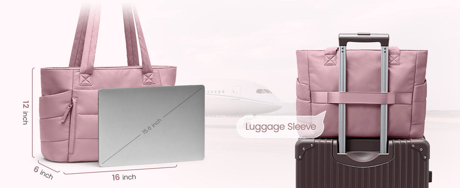 could put 15.6 inch laptop, back luggage sleeve for travel and meet TSA