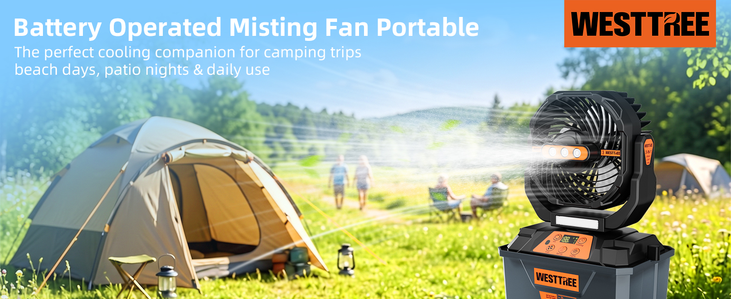 portable misting fan
