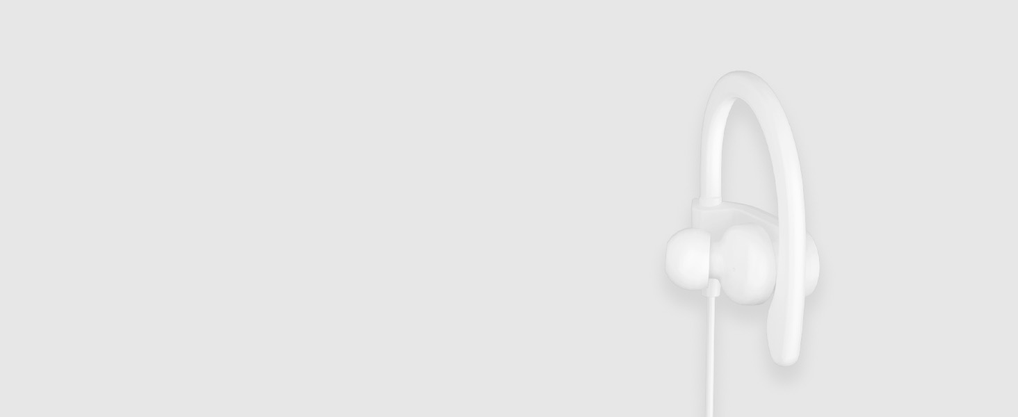 Avantree e171's earhook design close up.