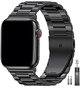 EPULY Compatible with Apple Watch Band 49mm 45mm 44mm 42mm 41mm 40mm 38mm, Business Stainless Ste...