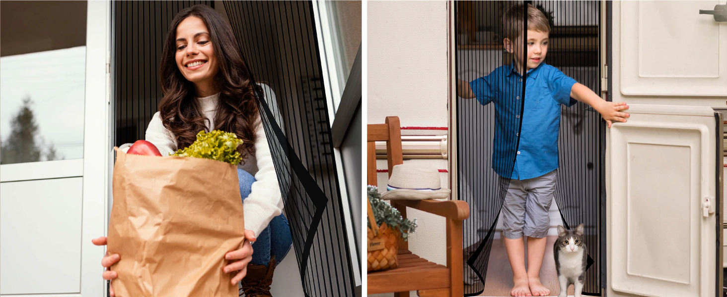 Screen Doors with Magnets