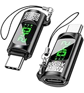240W USB C Adapter Power Meter Tester, 2 Pack Voltage Current Power LED Digital Display, 80 Gbps ...