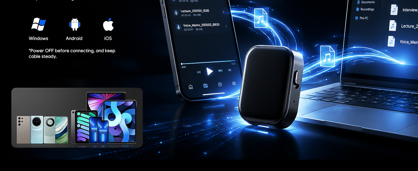 Magnetic Voice Activated Recorder