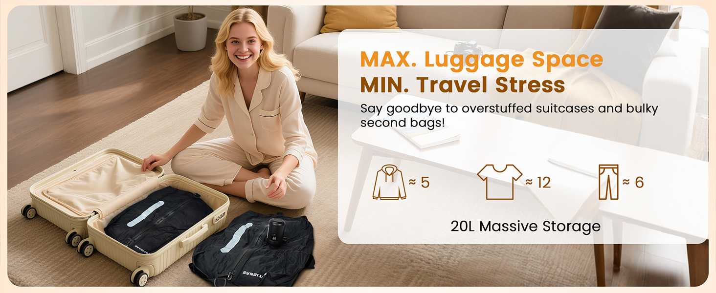 vacuum bags for travel with pump