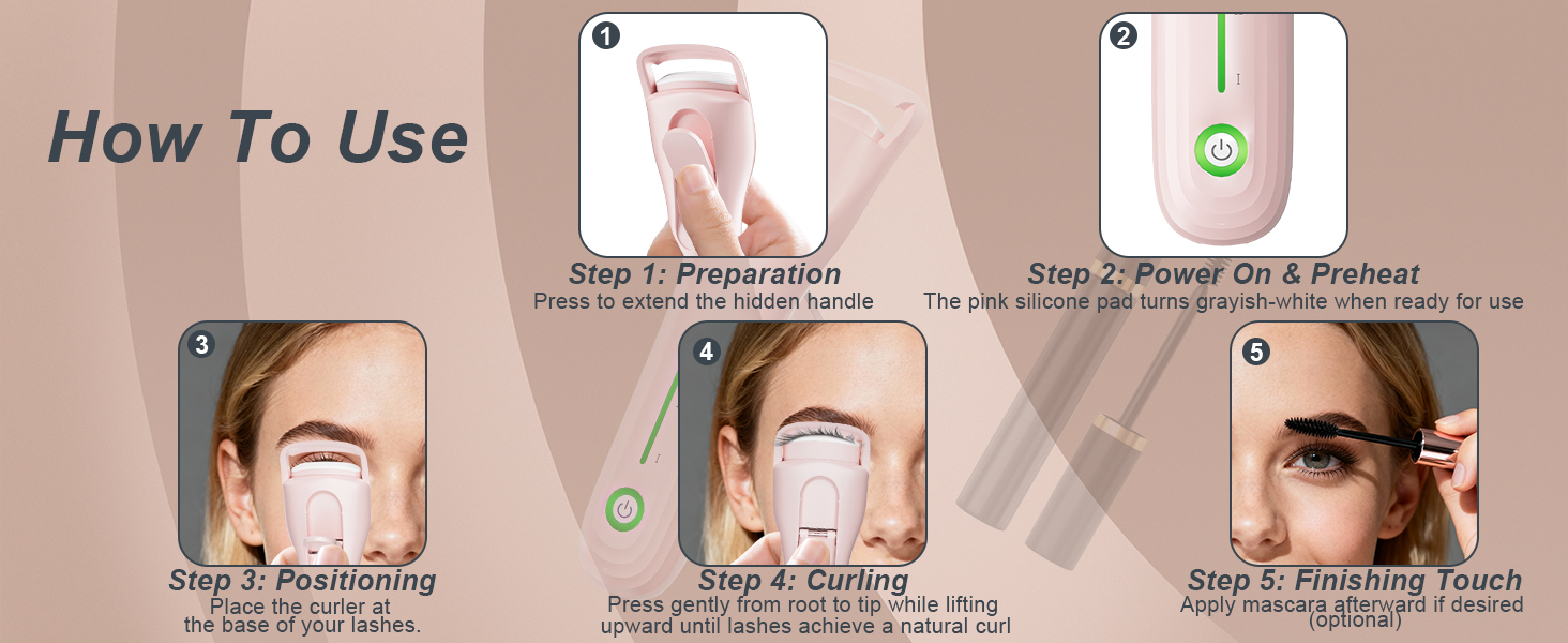 Lilonthy heated lash curler
