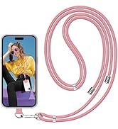 SS Phone Lanyard Strap, Universal Neck Cord Lanyards Strap and Phone Tether Patch for All Phones ...