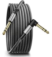 Aqdocvf 1/4 Inch TRS Instrument Cable 20FT, Premium TRS Cable-Noise Free and Long-Lasting Stereo ...