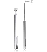 Rechabite 2 Pieces 5 LBS Flexible Magnetic Pickup Tool Set, 23.6" Spring Bendable Extension Pick ...