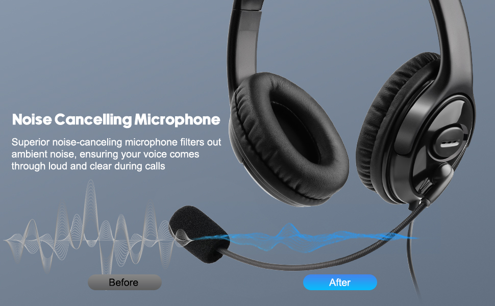 usb computer headset for work