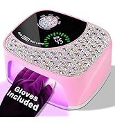 LIMEGIRL UV LED Nail Lamp Kit for Gel Polish Professional Fast Curing Pink Dryer Light Set with 4...