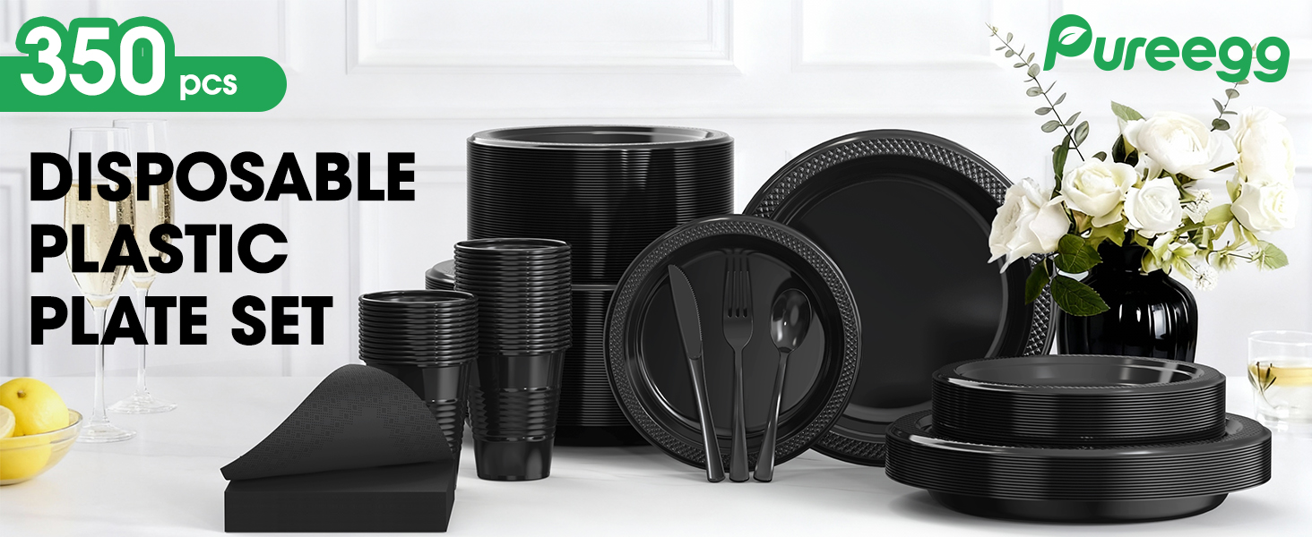 black plates