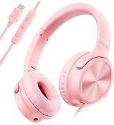 Cowyawn USB C Headphones Wired, Over Ear USB C Wired Headphones with Microphone, Volume Control, ...
