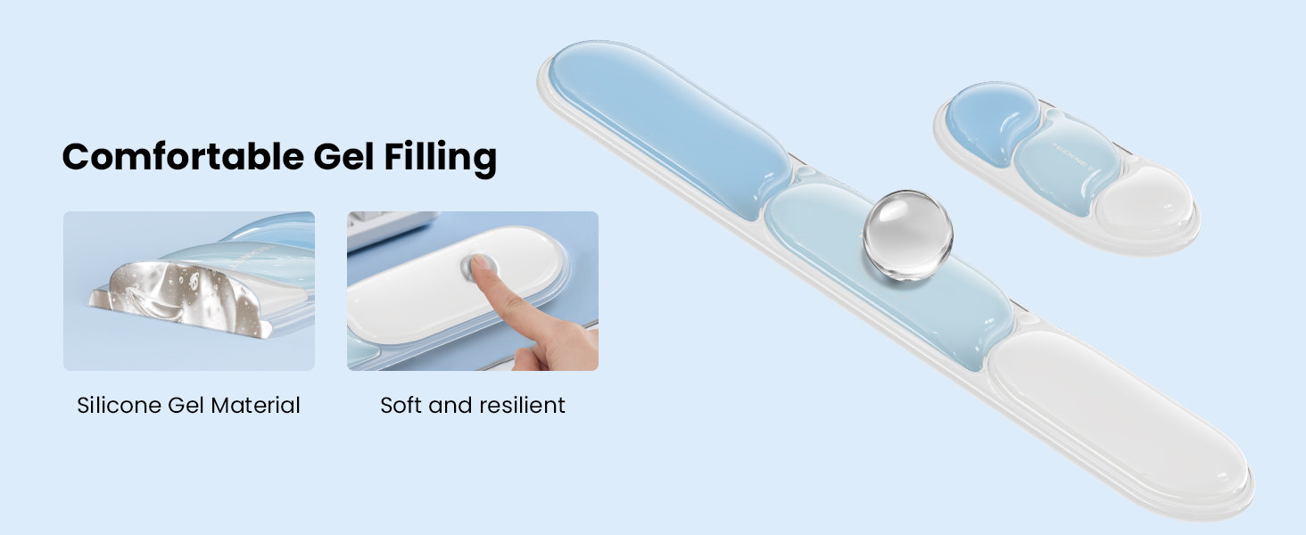 Silicone Gel Wrist Rest for Computer Keyboard