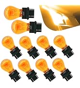 Yekoaru 10 PCS 3157 Light Bulb, Automotive Brake Tail Turn Signal Light Bulb, Bulb Standard Repla...