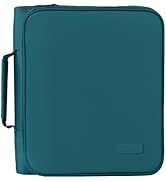 SUNEE Zippered Binder Bag with Handle, 2-Inch 3-Ring O-Ring, 500-Sheet Capacity, Includes Zip Poc...