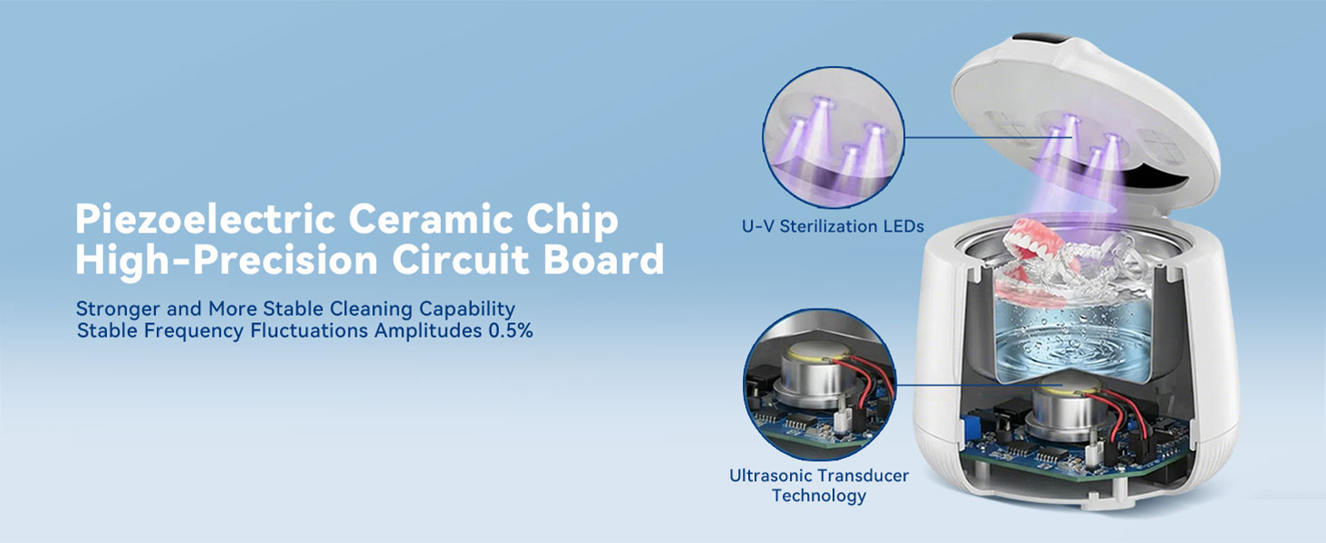 dental pod ultrasonic cleaner for retainers