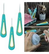 3 Pcs Green Round Hole Cone Hand Drills Punch Needle Candles Wick Tools for DIY Silicone Mould Ma...