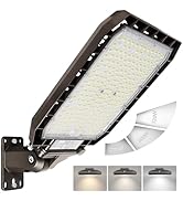 HiBay Max 320W Dusk to Dawn Parking Lot Light, 51200LM (160LM/W) 3CCT LED Street Shoebox Light, O...