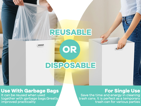 disposable trash cans