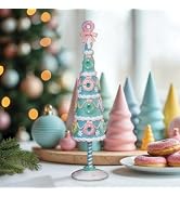 Old World Christmas 17.5-Inch Touch of Whimsy Tabletop Tree, Playful Resin Tree with Colorful Acc...