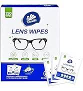 Vinda Lens Cleaning Wipes, Individually Wrapped, (330 Count Total)