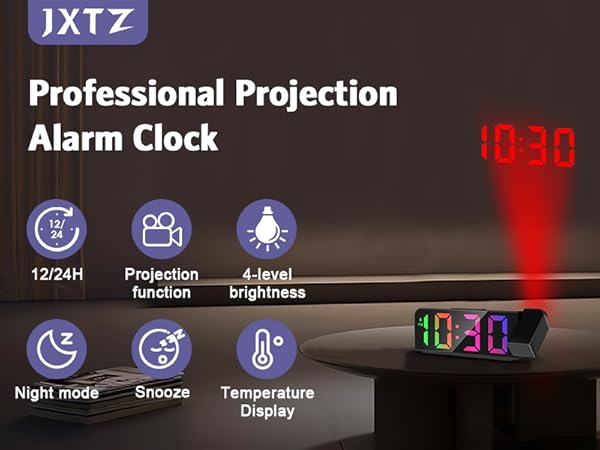Projection alarm clock