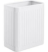 TrashAid Small Bathroom Trash Can, 2.1 Gallon Metal Garbage Can, Stainless Steel Waste Basket for...