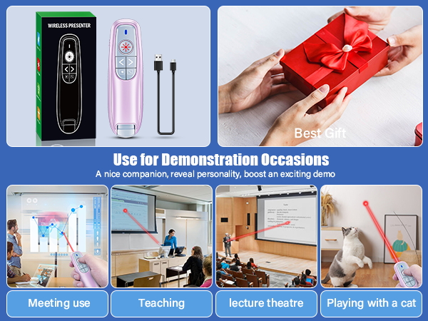 presentation clicker with laser pointer