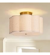 Vexagyle 3-Light Flush Mount Ceiling Light,12.6inch Drum Ceiling Light Fixture,Entryway Light Fix...