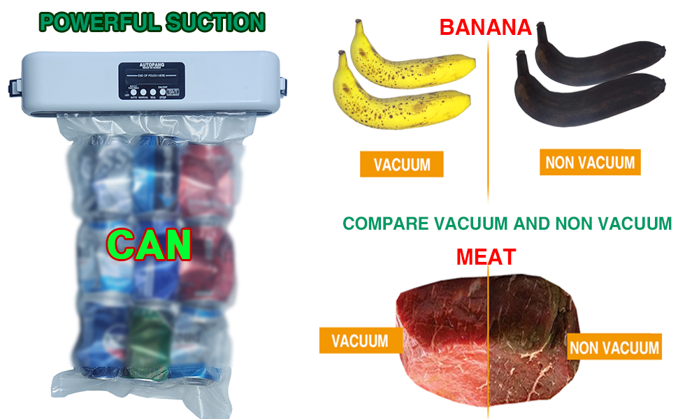 powerful suction preserve food longer