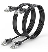 ApoJodly Cat 6 Ethernet Cable 3 FT 2-Pack, Short Patch Cable 3 Foot Cord (Cat 6 Cable 3FT, Intern...