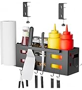 Griddle Caddy for Blackstone 28"/36" Griddles Prep Cart, Space Saving BBQ Grill Accessories Stora...