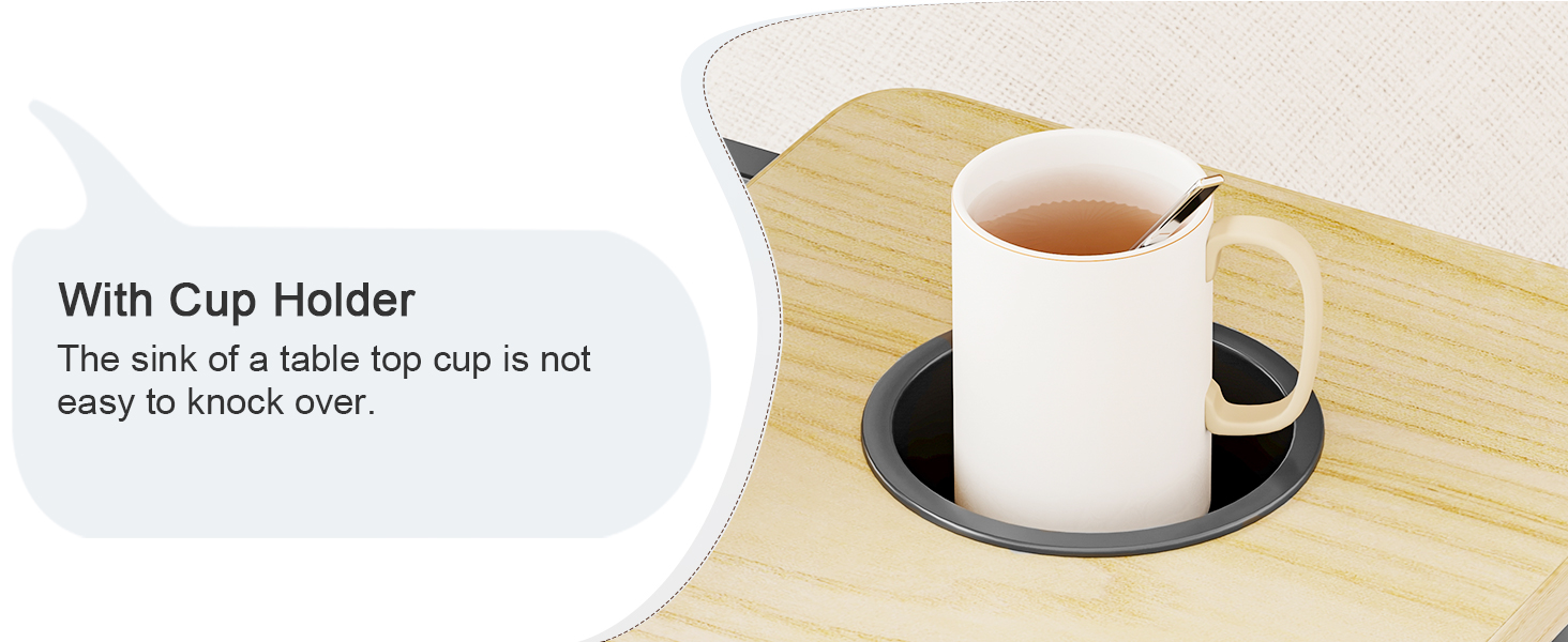 Laptop Desk for Bed, Adjustable Laptops Stand with 5 Adjustable Angles, Portable Lap Tray Table